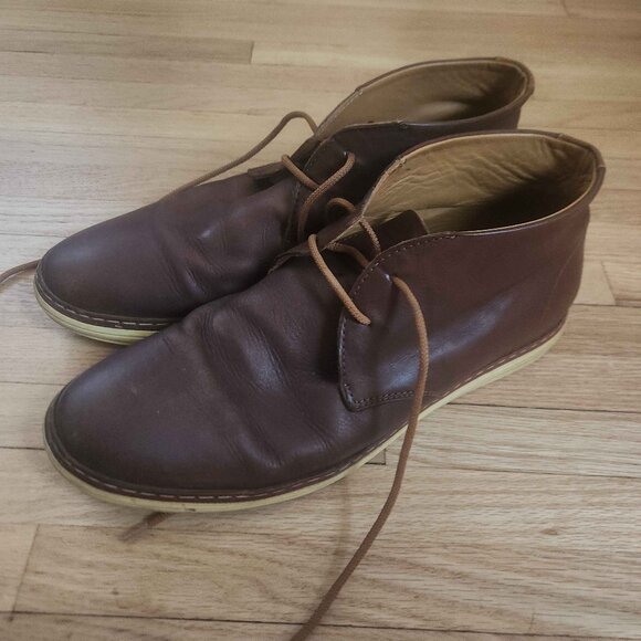 Charles Tyrwhitt Chukka Boot Men's size 9.5 Brown Leather - Classic Preppy Indie - Picture 1 of 6